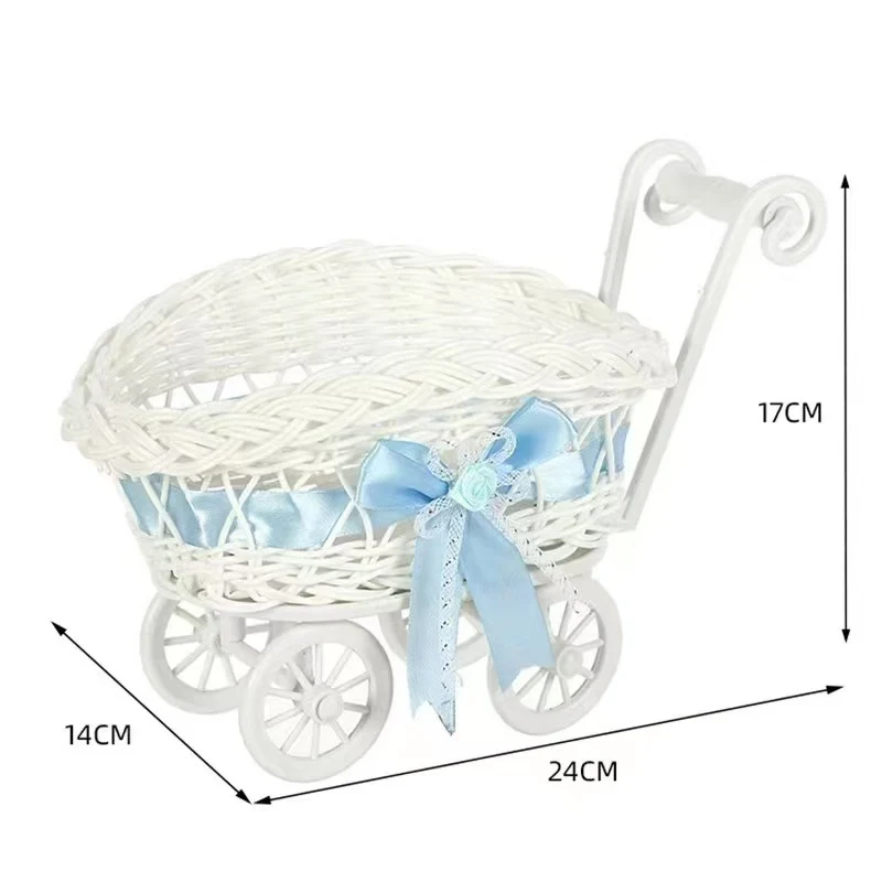 Vintage Woven Doll Stroller Stornfield