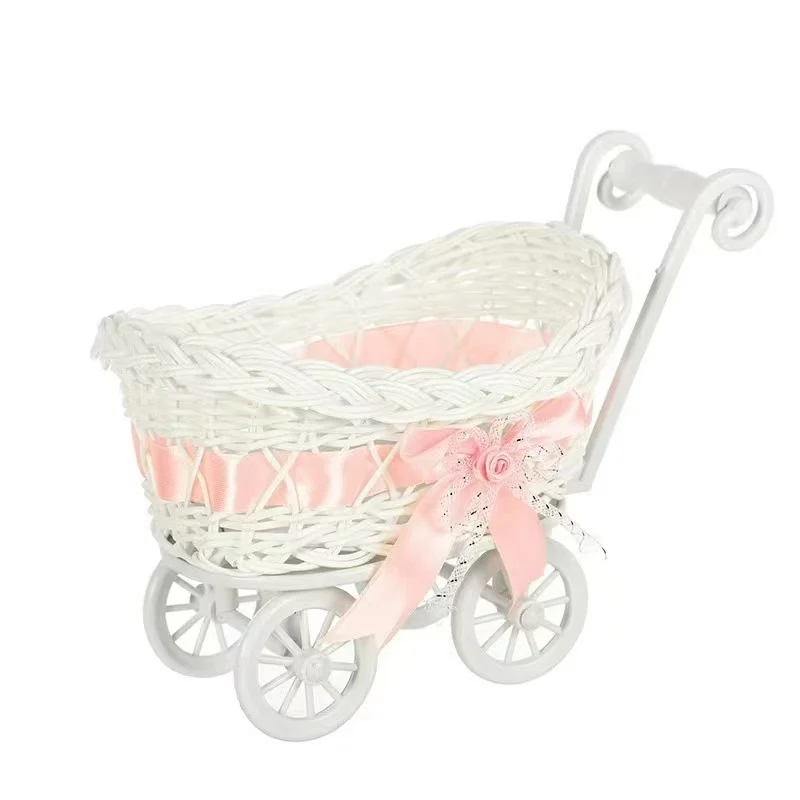 Vintage Woven Doll Stroller Stornfield