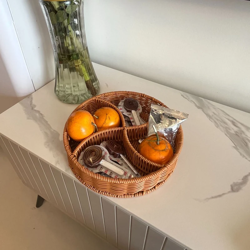 Round Woven Organizer Basket Stornfield
