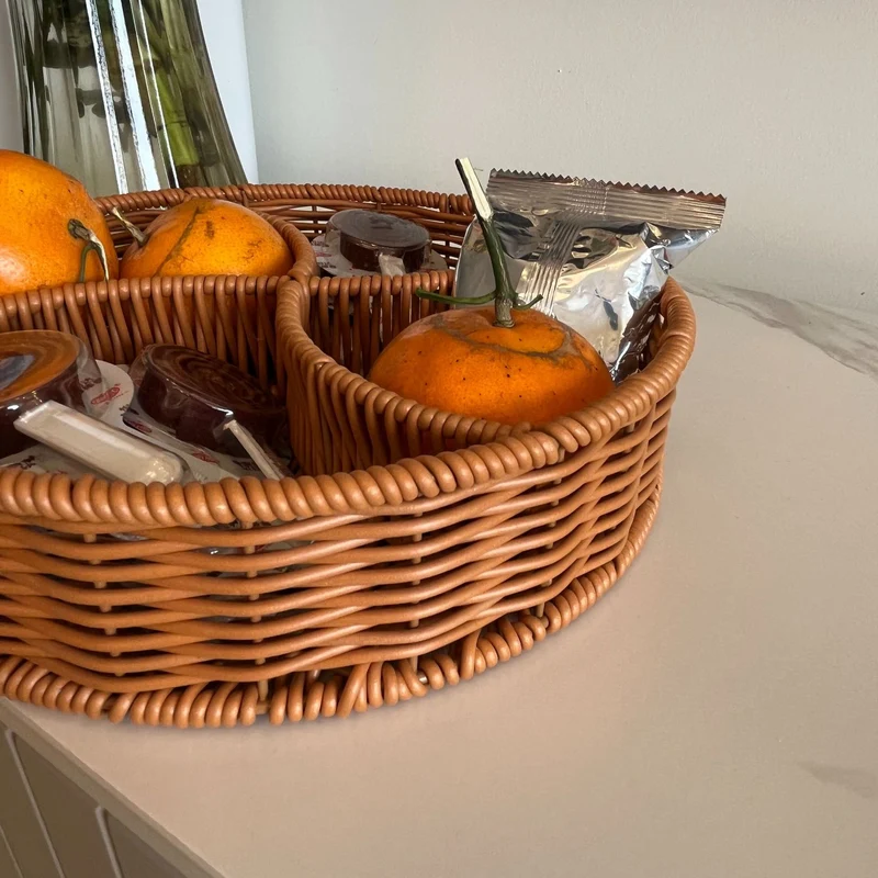 Round Woven Organizer Basket Stornfield