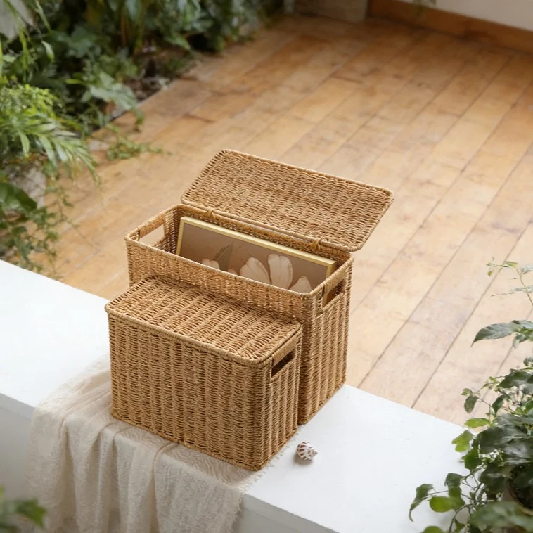 Rectangular Woven Storage Chest Stornfield
