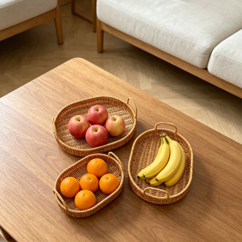 Natural Woven Serving Tray Stornfield