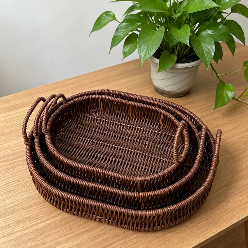 Natural Woven Serving Tray Stornfield