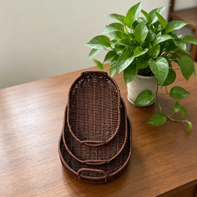 Natural Woven Serving Tray Stornfield