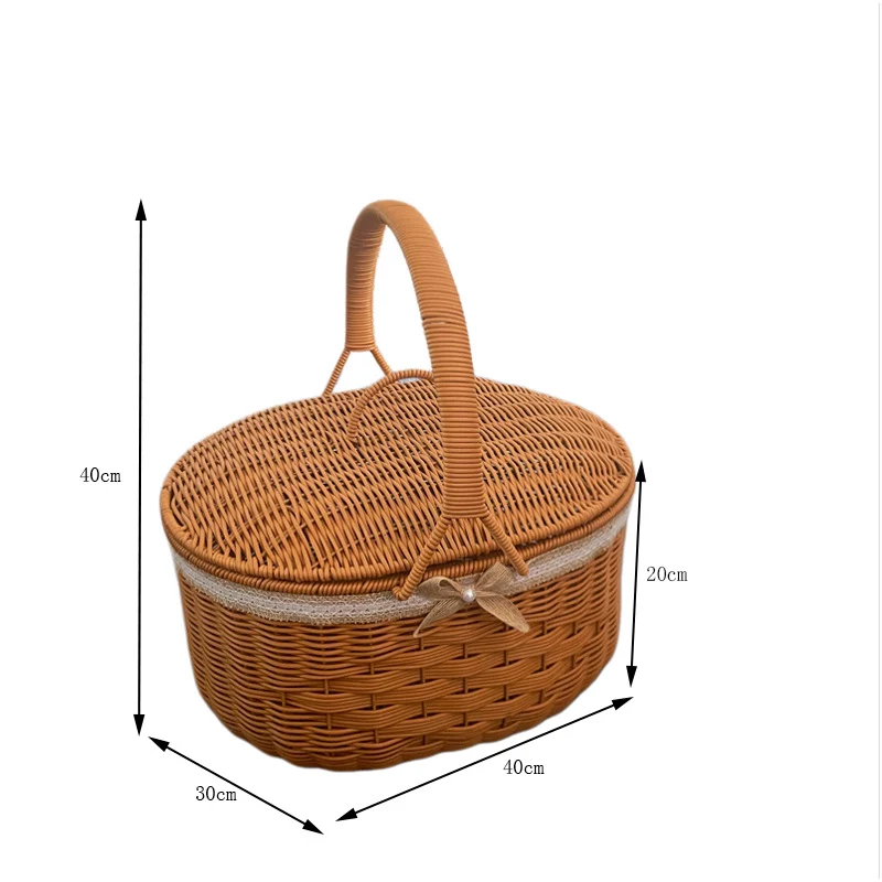 Natural Woven Market Basket Stornfield