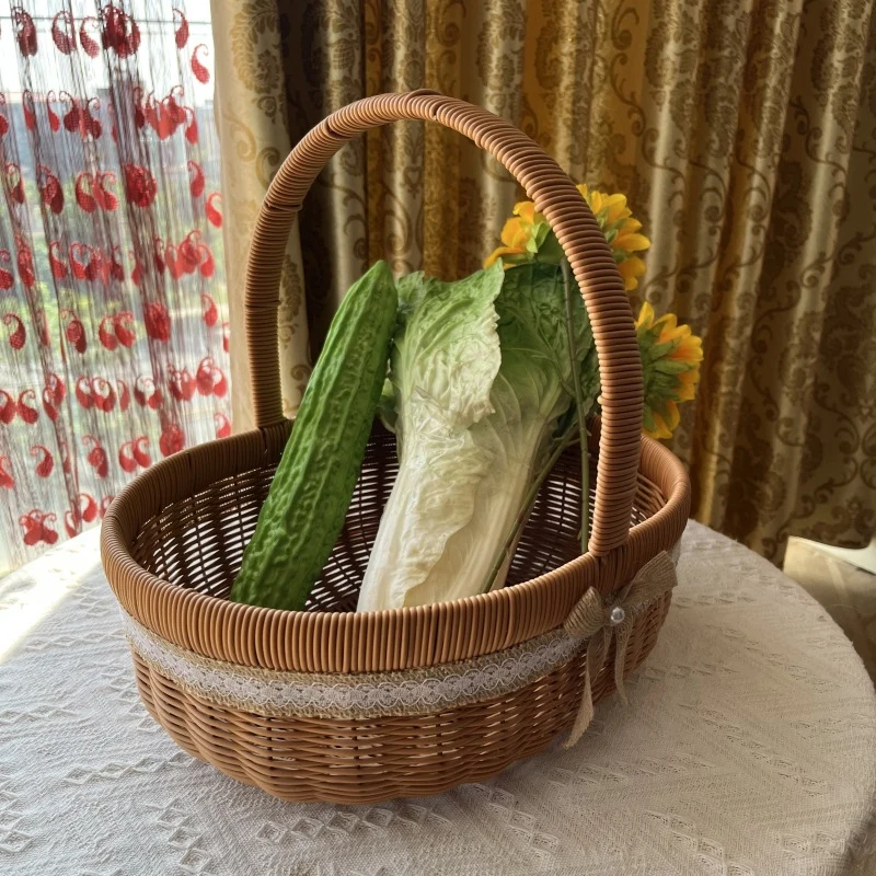 Natural Woven Market Basket Stornfield