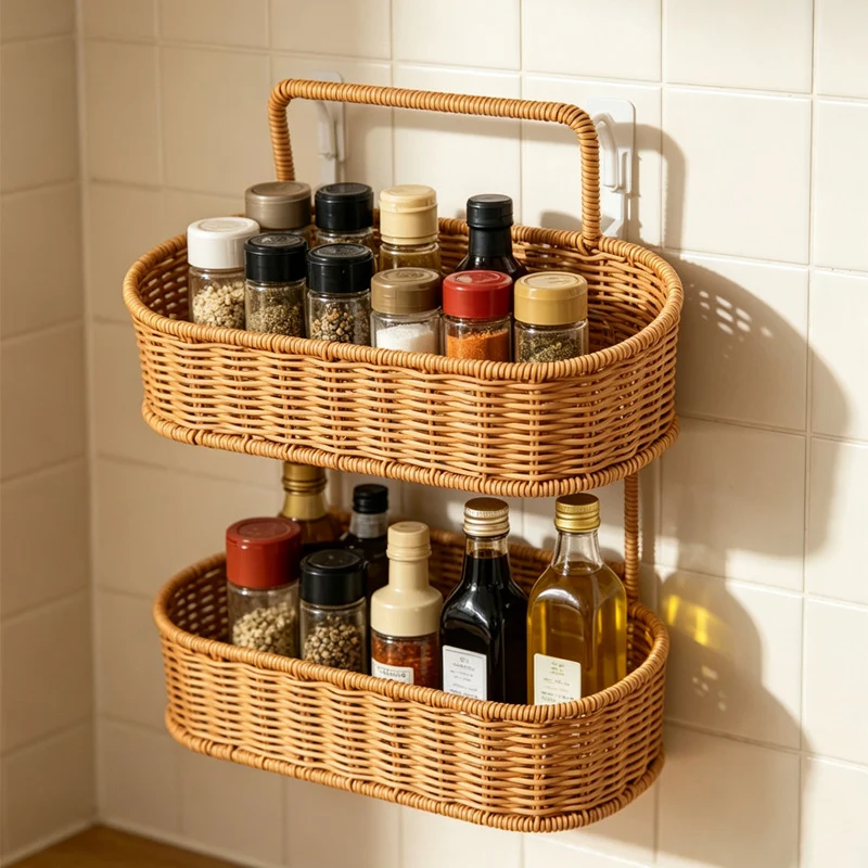 Multi-Tiered Wicker Storage Organizer Stornfield