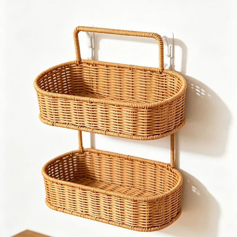 Multi-Tiered Wicker Storage Organizer Stornfield