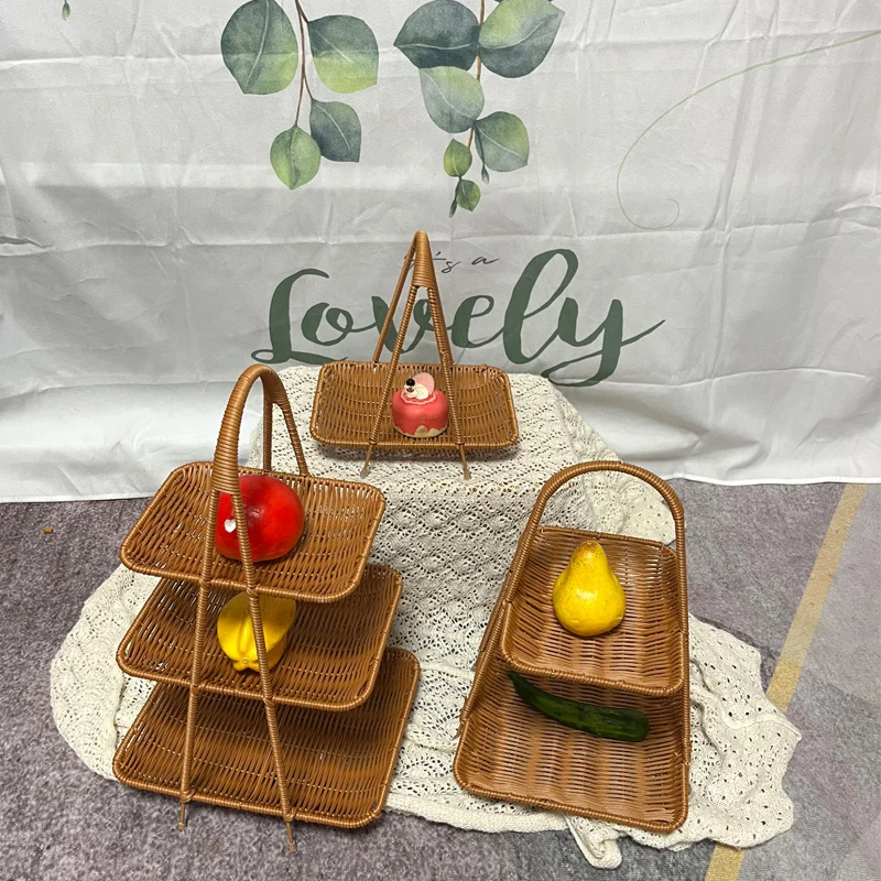 Multi-Tiered Wicker Fruit Stand Stornfield