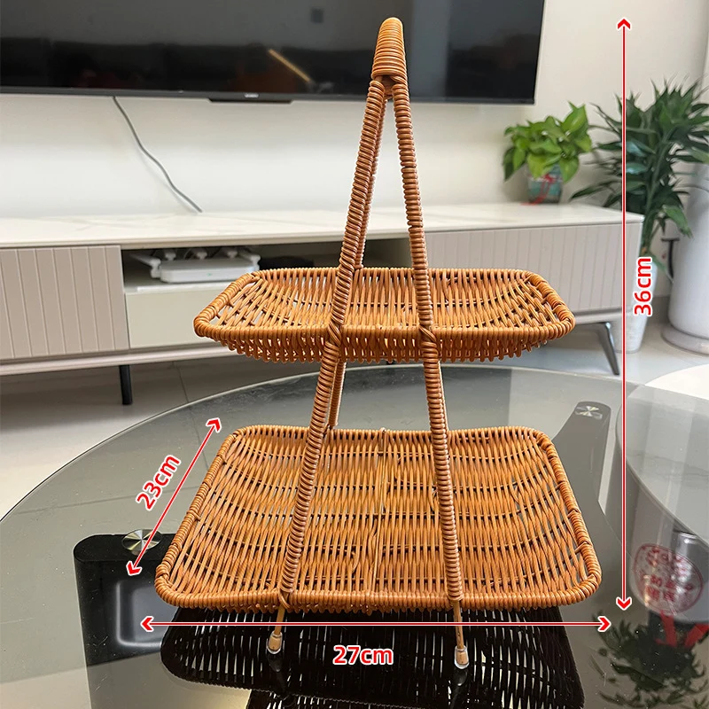 Multi-Tiered Wicker Fruit Stand Stornfield
