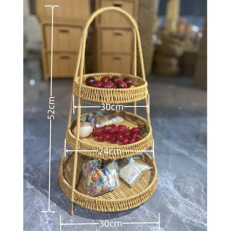 Multi-Tiered Wicker Fruit Stand Stornfield