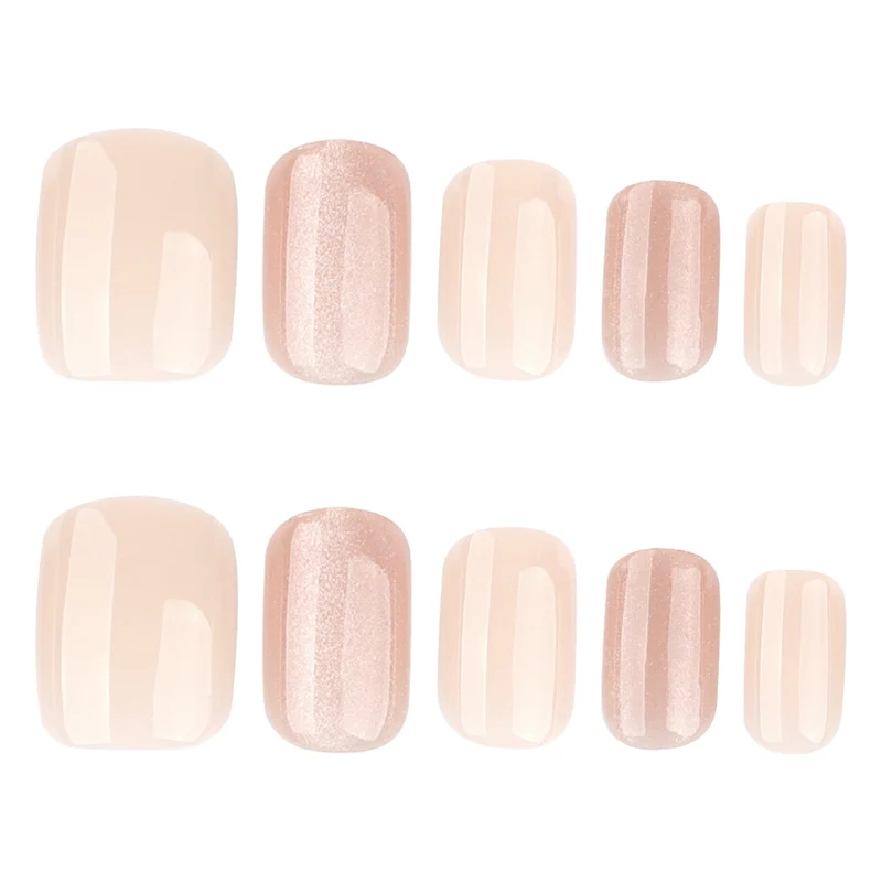 Künstliche Nagelverlängerungen mit elegantem Glitzer-Effekt Karnz