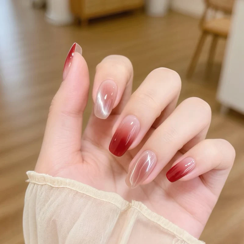 Elegant Gradual Ombre Press-On Nail Set Stornfield