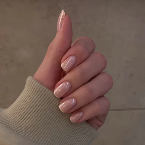 Elegant Glossy Press-On Nails Stornfield