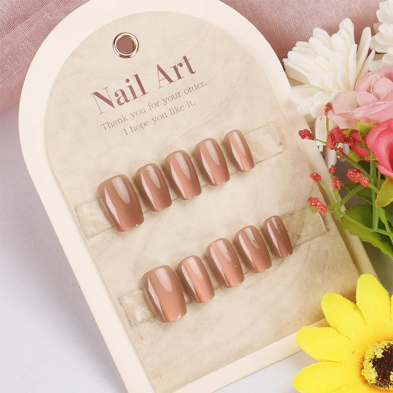 Elegant Glossy Press-On Nail Set Stornfield 1789389268