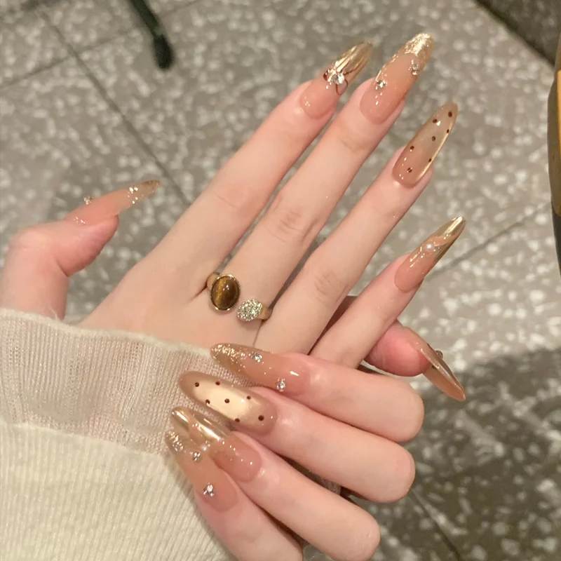 Elegant Gel Press-On Nail Set Stornfield