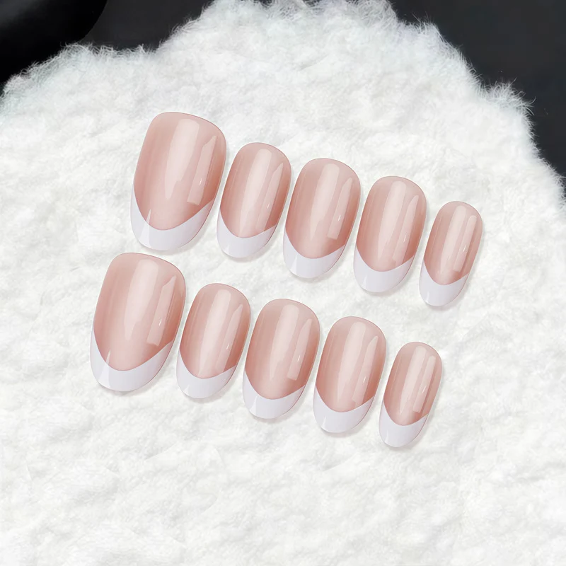 Elegant French Tip Press-On Nails Stornfield 1789389238