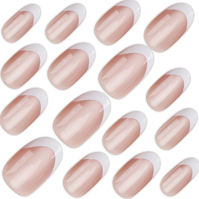 Elegant French Tip Press-On Nails Stornfield 1789389238