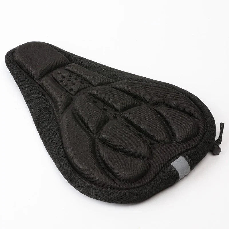 Bicycle seat cover with 3D padding