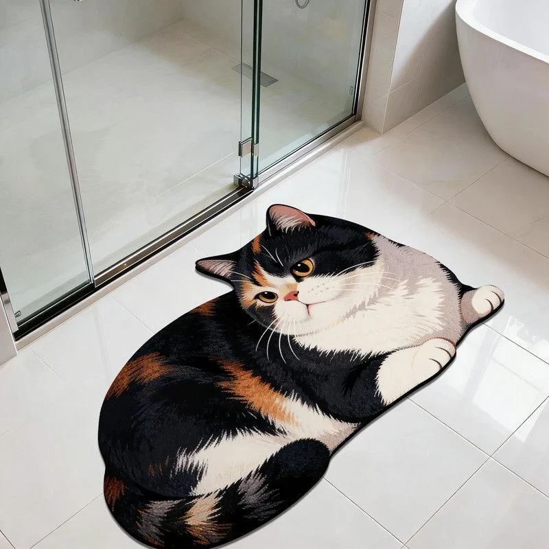 Kat-förmige Plüsch-Badematte