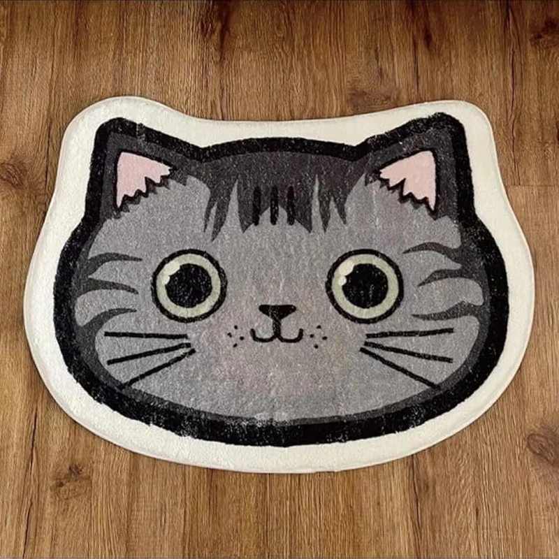 Katzenförmige Badematte