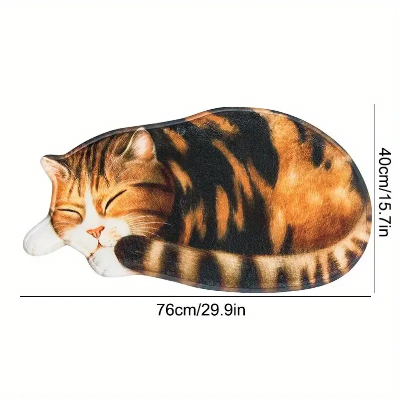 Cartoon-Katzen-Themen Plüsch-Badematte
