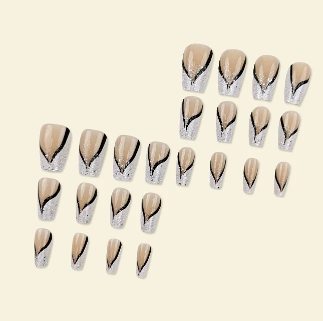 Artistic Long Coffin Nail Enhancements Stornfield