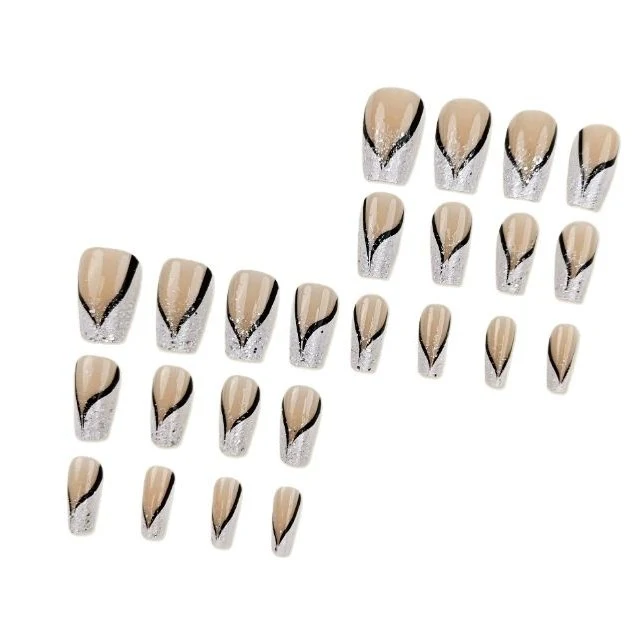 Artistic Long Coffin Nail Enhancements Stornfield
