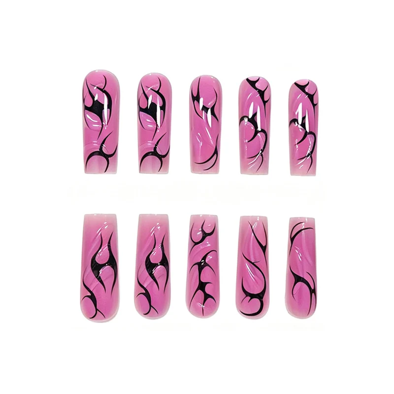 Artistic Long Acrylic Nail Enhancements Stornfield