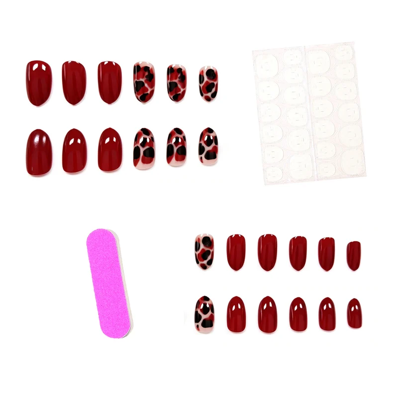 Artistic Leopard Print Nail Extensions Stornfield
