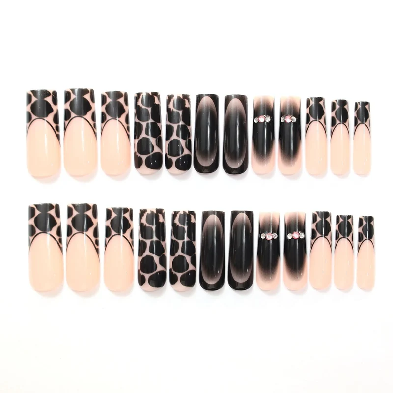 Artistic Leopard-Print Nail Enhancements Stornfield