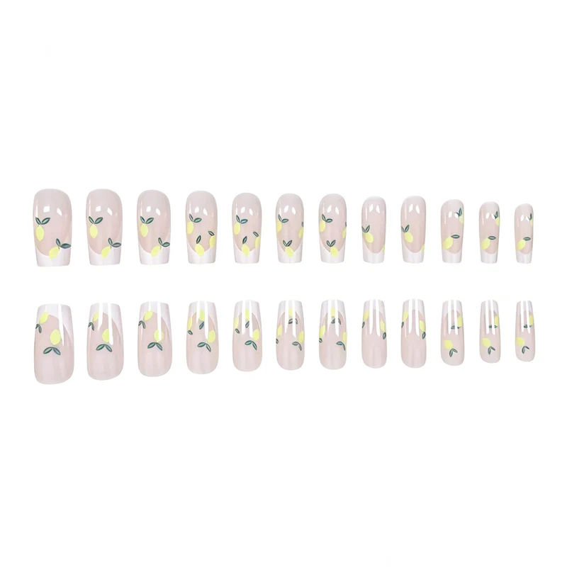 Artistic Lemon Design Press-On Nails Stornfield