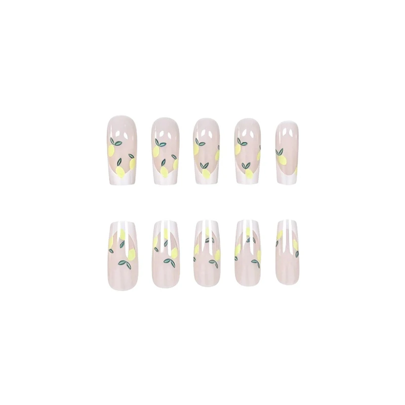 Artistic Lemon Design Press-On Nails Stornfield