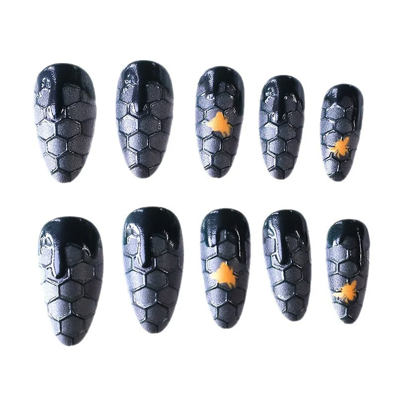 Artistic Hexagonal Nail Art Extensions Stornfield