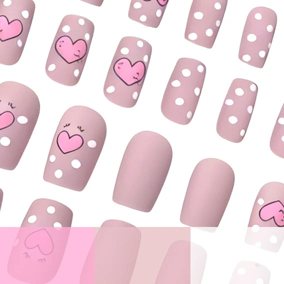 Artistic Heart-Themed Nail Art Stornfield