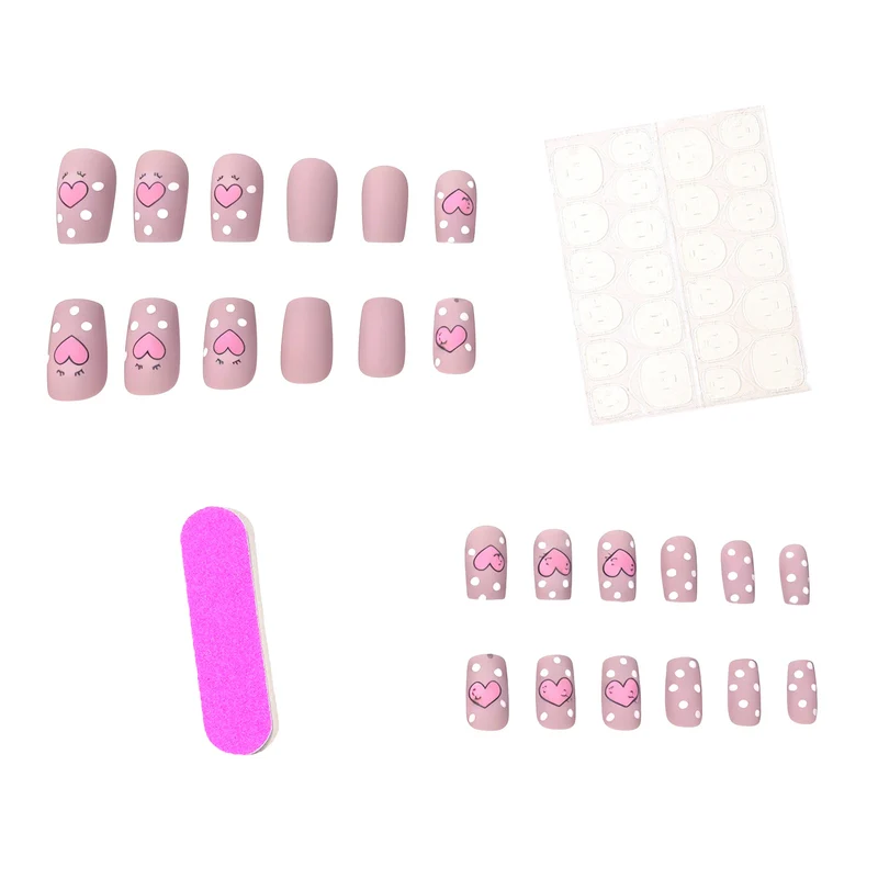Artistic Heart-Themed Nail Art Stornfield