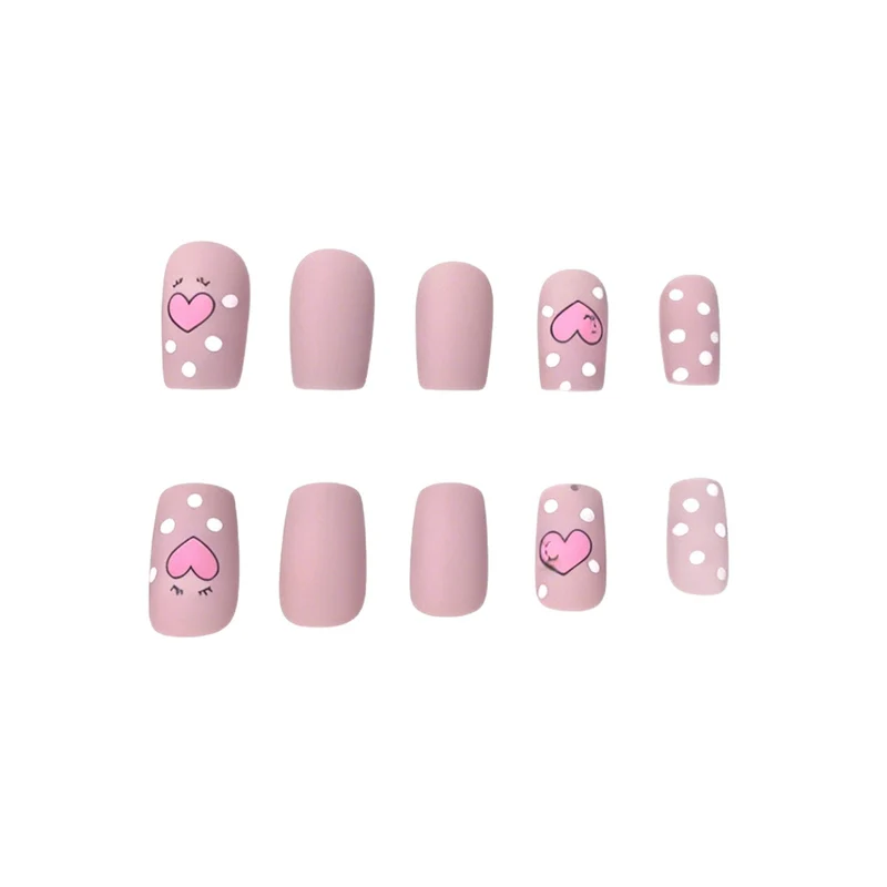 Artistic Heart-Themed Nail Art Stornfield