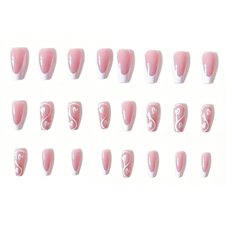 Artistic Heart-Inspired Nail Enhancements Stornfield