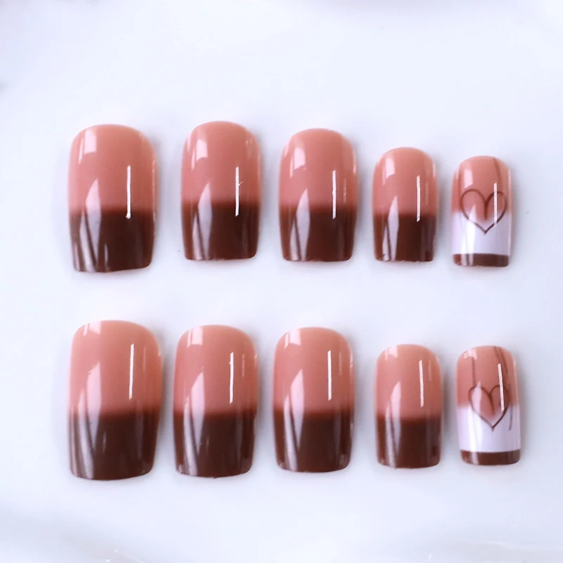 Artistic Heart-Embellished Nail Design Stornfield