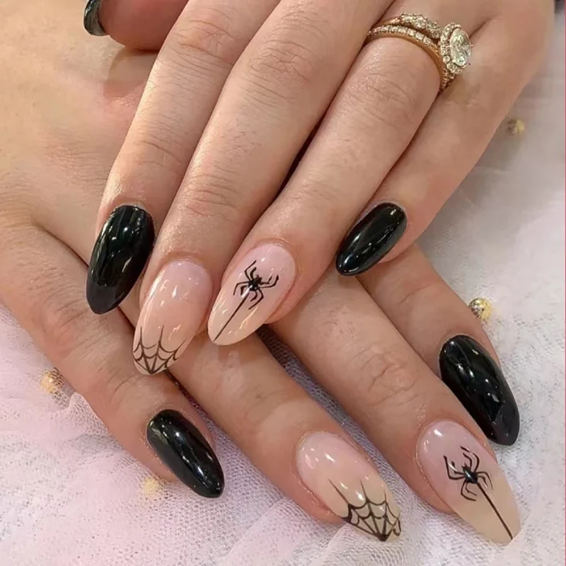 Artistic Halloween-Themed Nail Art Set Stornfield