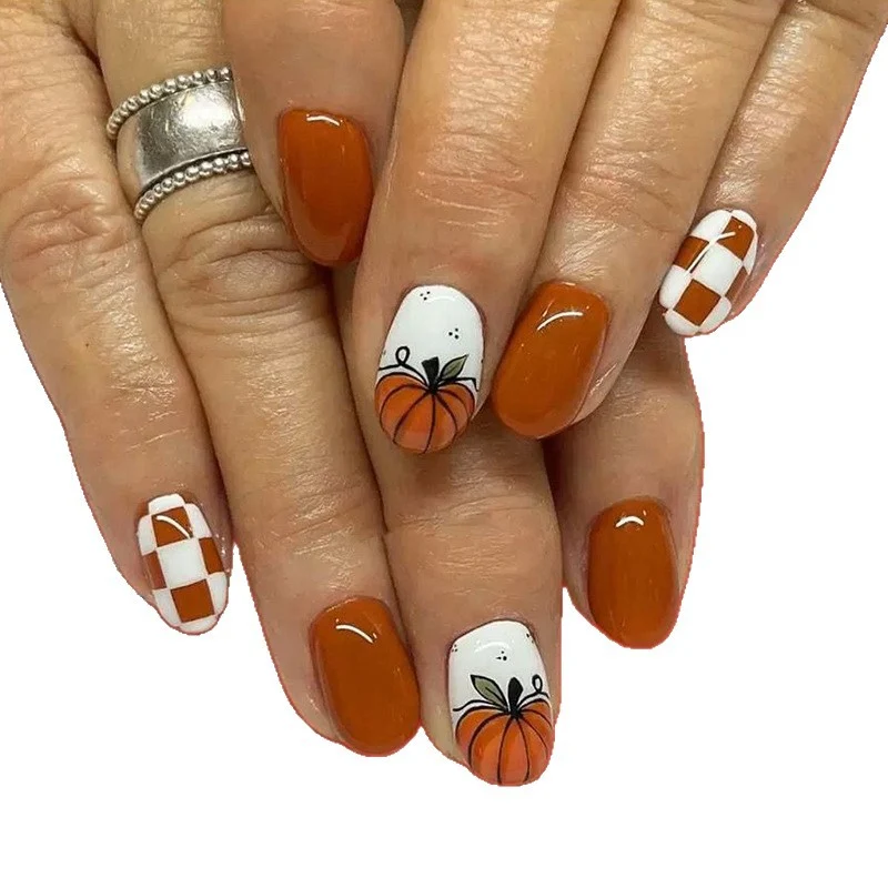 Artistic Halloween-Themed Nail Art Enhancements Stornfield