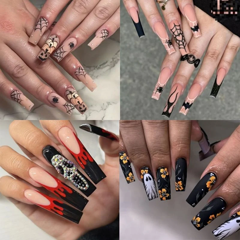Artistic Halloween-Themed Nail Art Stornfield