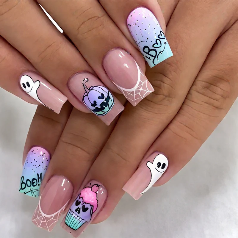 Artistic Halloween-Themed Nail Art Stornfield