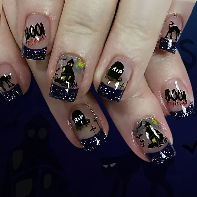 Artistic Halloween-Themed Nail Art Stornfield 1789915324