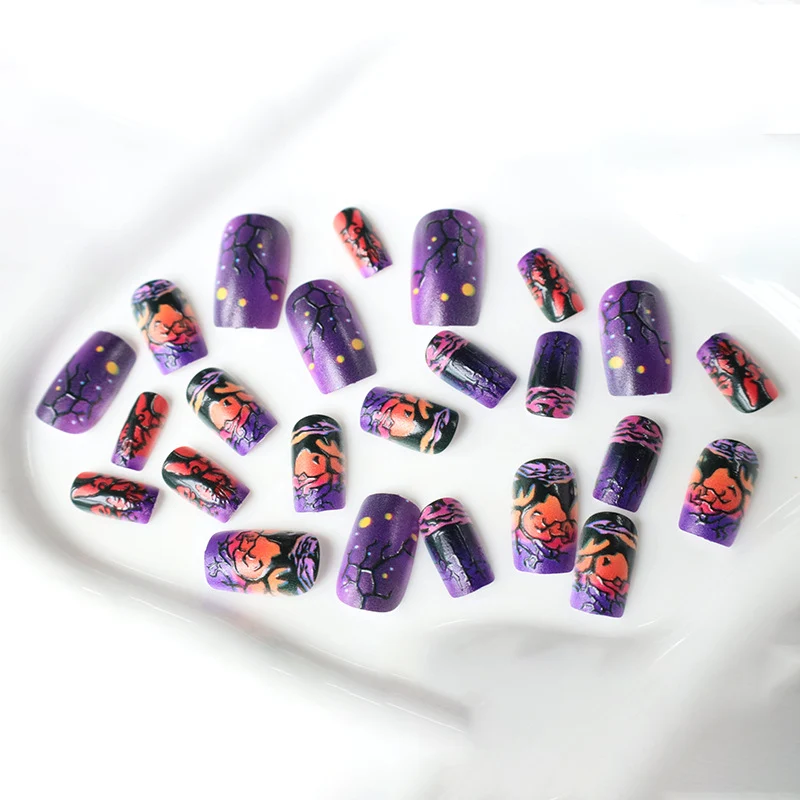 Artistic Halloween Nail Art Enhancements Stornfield