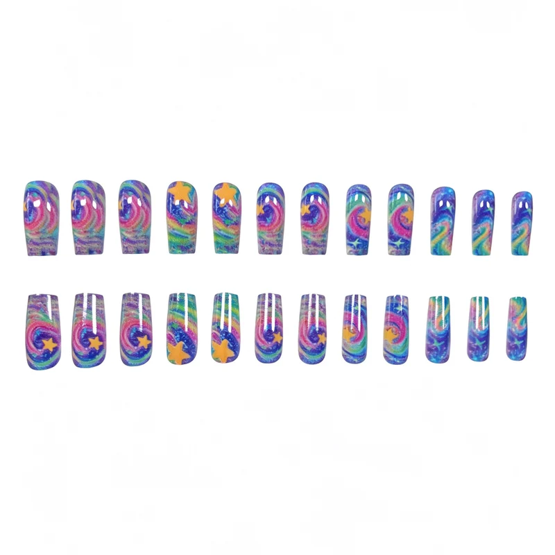 Artistic Glittery Nail Art Enhancements Stornfield