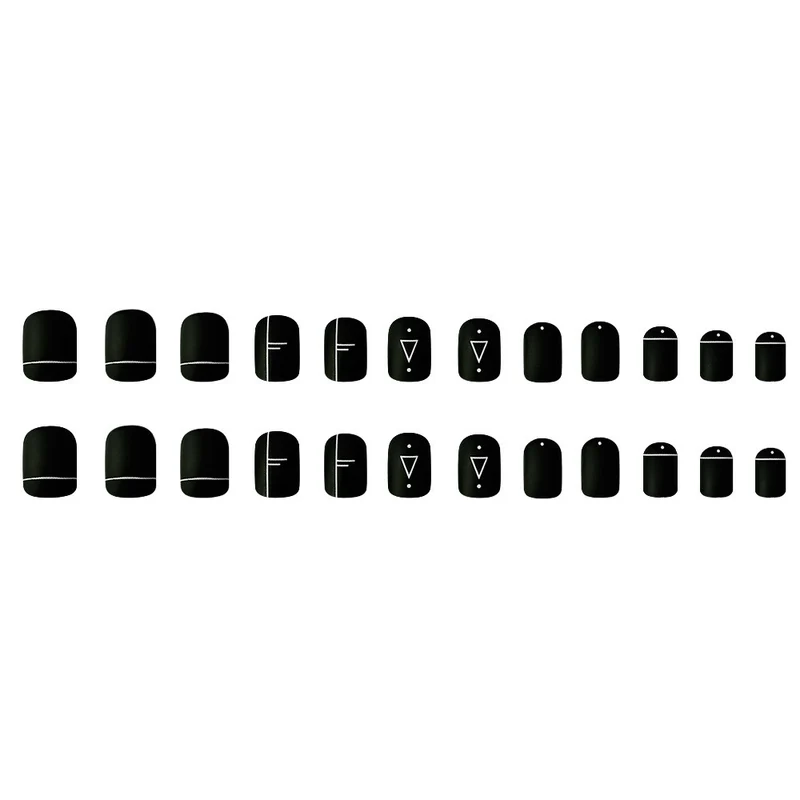 Artistic Geometric Nail Art Design Stornfield