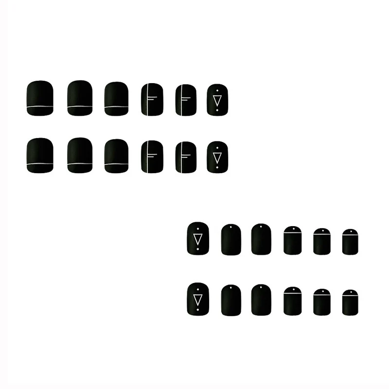 Artistic Geometric Nail Art Design Stornfield