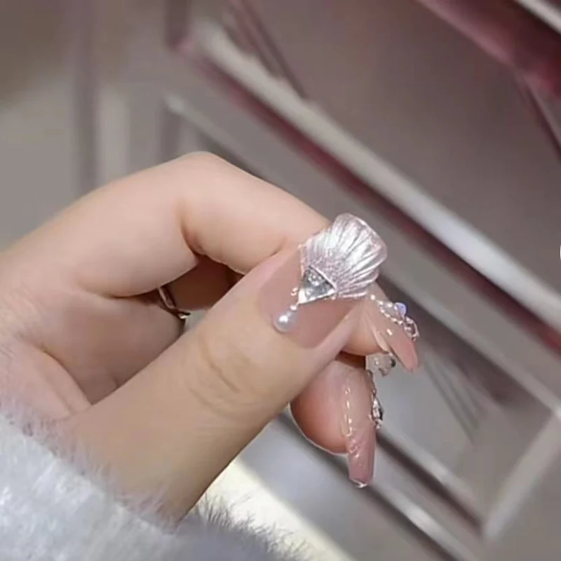 Elegant 3D Floral Design Press-On Nail Set Stornfield