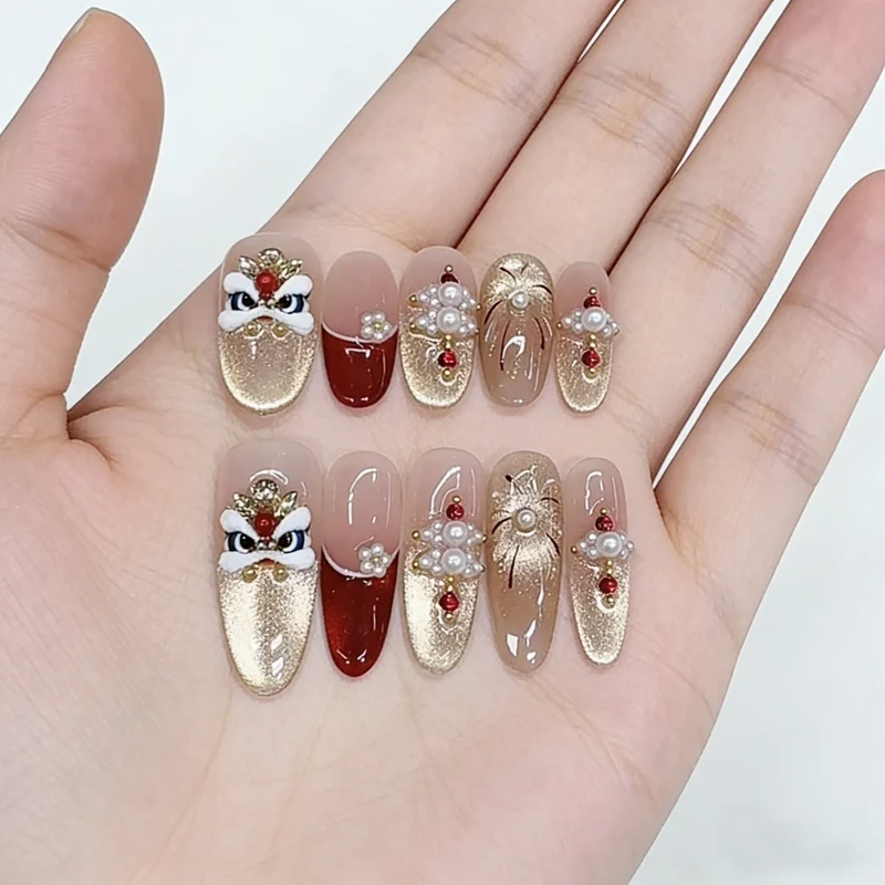 Decorative Themed Press-On Nail Set Stornfield